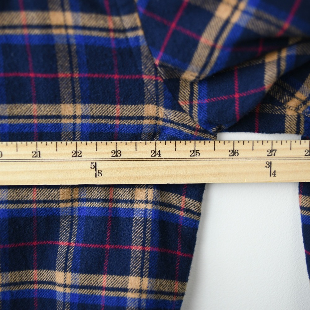 Pendleton Flannel Shirt Mens XL Blue Cotton RA509 Cascade Elbow Patch - Picture 7 of 9